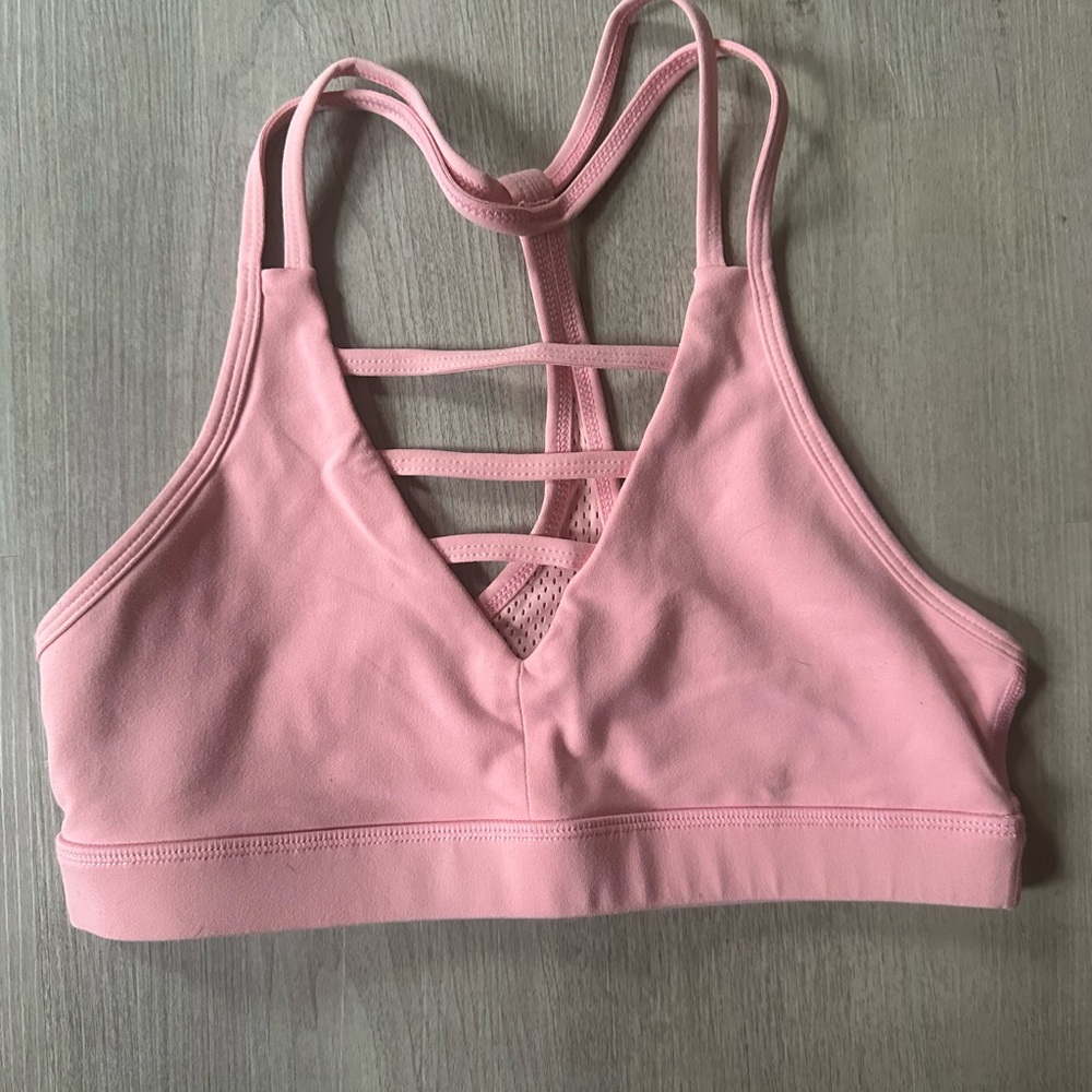 ZYIA Pink Strappy Sports Bra